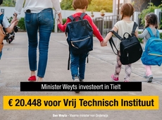 Minister Weyts investeert € 20.448 in Vrij Technisch Instituut in Tielt