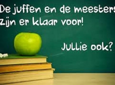 Aan alle leerkrachten en kinderen een fijne eerste schooldag gewenst