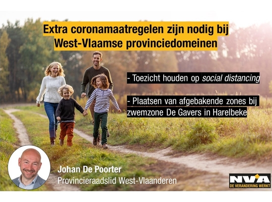 N-VA vraagt extra maatregelen om de drukte in de provinciedomeinen te controleren