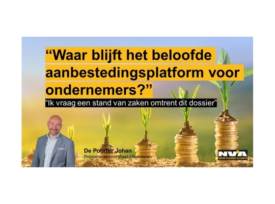 N-VA dringt aan om digitaal platform voor aanbestedingen West-Vlaamse ondernemingen uit te rollen