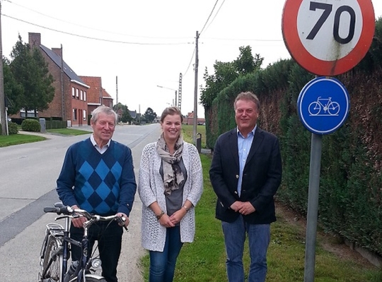 Machteld Vanhee , Rik Buyse en Godfried Bovijn